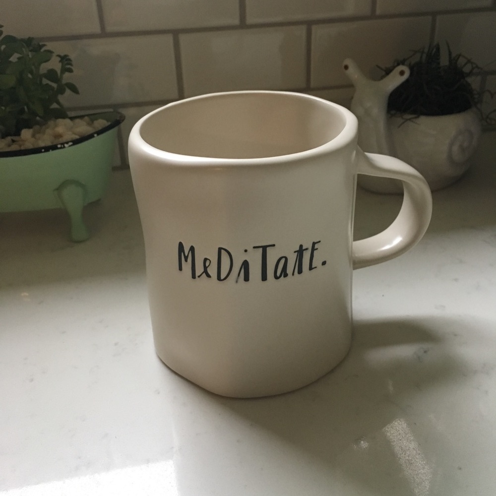 {Rae Dunn} Script Mug
